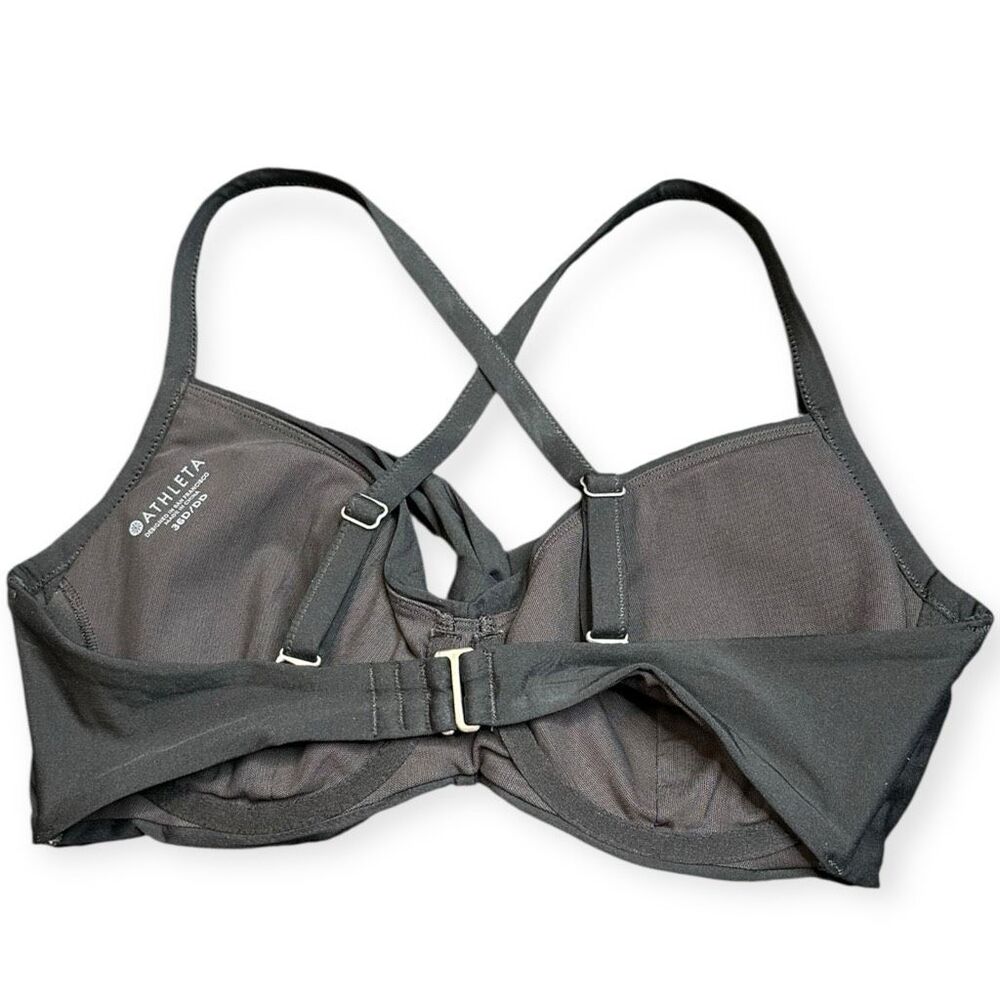 ATHLETA Women’s Black Hampton Bikini Top Size 38D / DD Style# 387376 - Picture 2 of 5